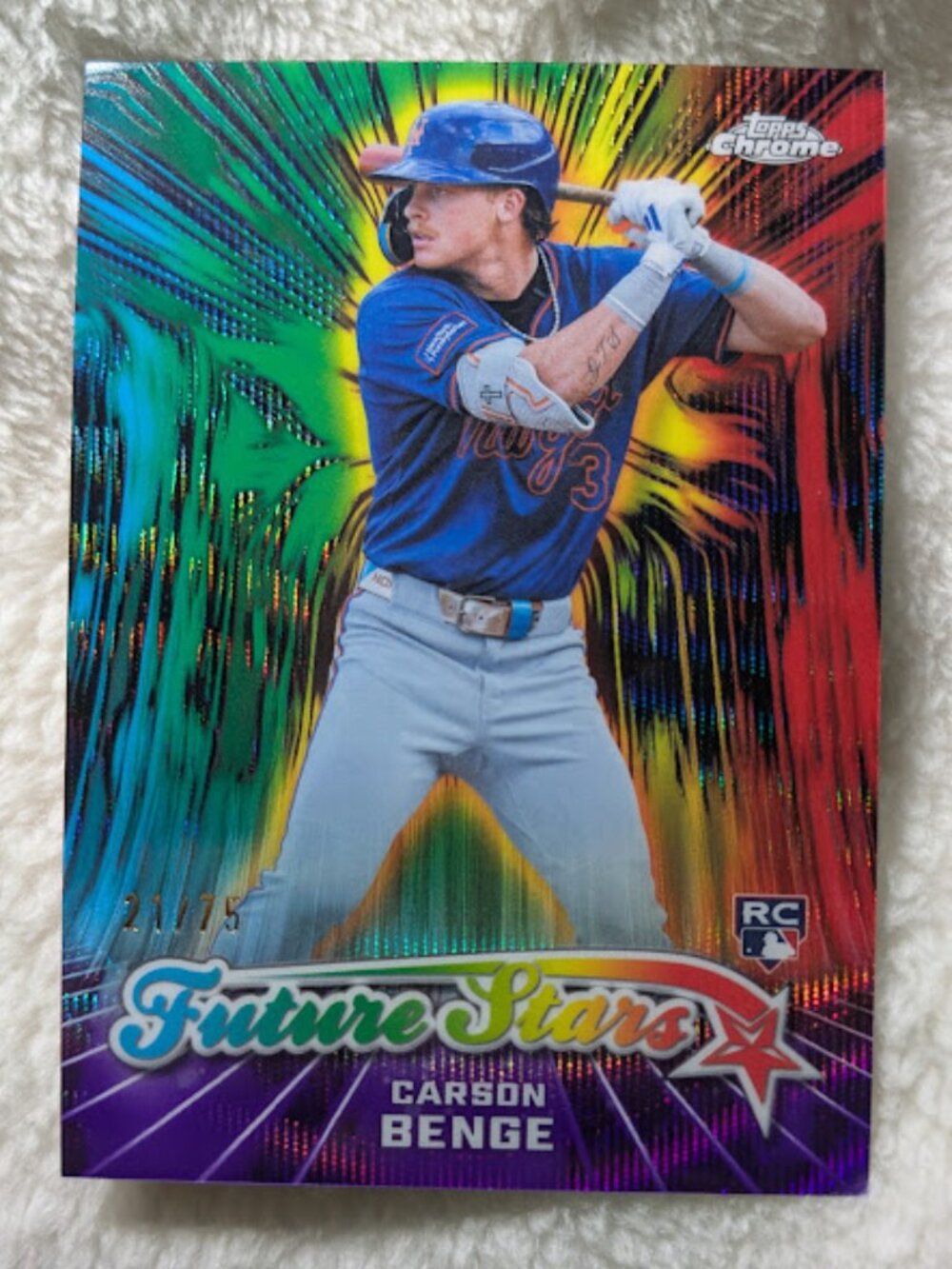 2026 Topps Future Stars Gold Wave CARSON BENGE #FS-10 21/75
